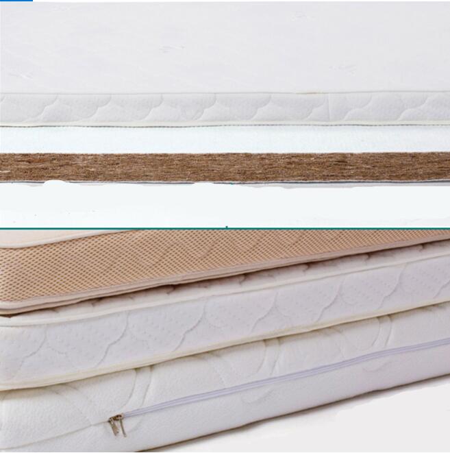 Cojín de colchón de espuma para cama doble con funda